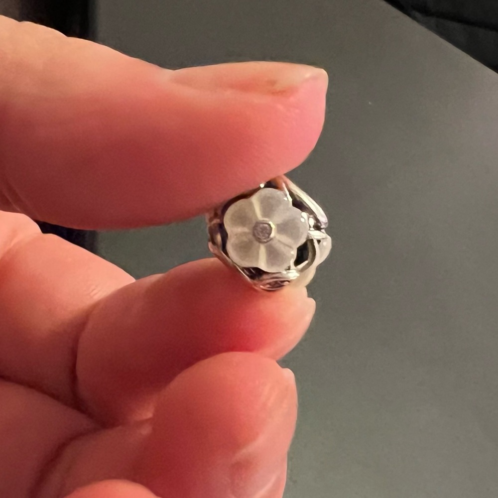 Pandora flower charm for charm bracelet